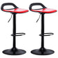 Dining Room Modern Leather Barstool Rotating Lifting Bar Stool with Backrests Red 2 Piece Set Clearhalo 'Bar Furniture' 'Bar Stools' 'bar_stools' 'furn' 'furn_bar_stools' 'furniture_bar_stools' 'Kitchen & Dining Furniture' 'kitchen&dining_furn' 'kitchen' 'kitchen_furn' Furniture' 4321478