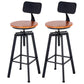 Swivel Solid Wood Bar Stool Adjustable Height Industrial Barstool for Coffee Shop 2 Piece Set Clearhalo 'Bar Furniture' 'Bar Stools' 'bar_stools' 'furn' 'furn_bar_stools' 'furniture_bar_stools' 'Kitchen & Dining Furniture' 'kitchen&dining_furn' 'kitchen' 'kitchen_furn' Furniture' 4321481