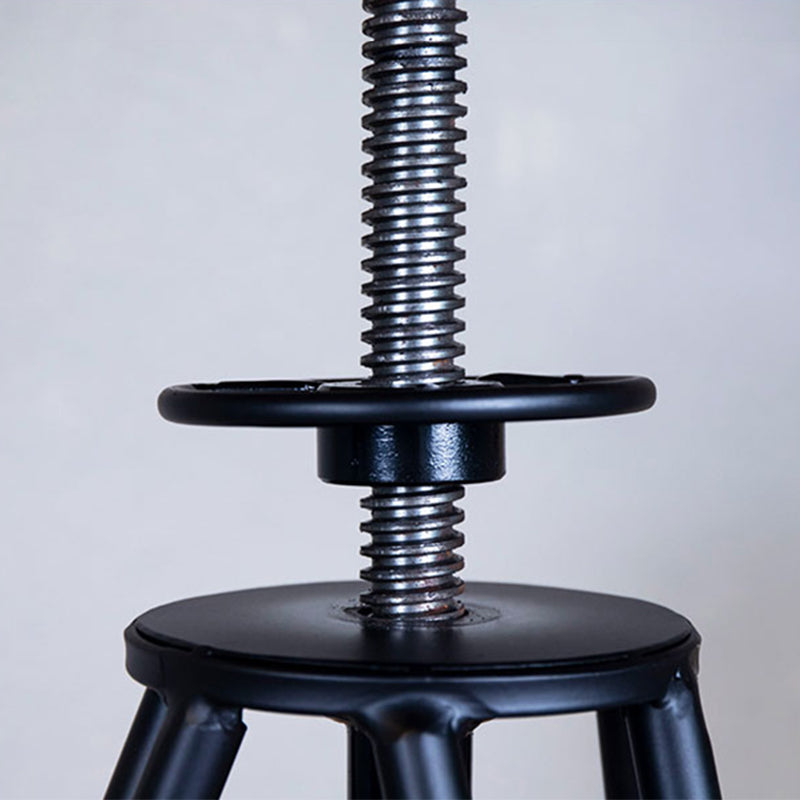 Swivel Solid Wood Bar Stool Adjustable Height Industrial Barstool for Coffee Shop Clearhalo 'Bar Furniture' 'Bar Stools' 'bar_stools' 'furn' 'furn_bar_stools' 'furniture_bar_stools' 'Kitchen & Dining Furniture' 'kitchen&dining_furn' 'kitchen' 'kitchen_furn' Furniture' 4321488