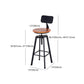 Swivel Solid Wood Bar Stool Adjustable Height Industrial Barstool for Coffee Shop Clearhalo 'Bar Furniture' 'Bar Stools' 'bar_stools' 'furn' 'furn_bar_stools' 'furniture_bar_stools' 'Kitchen & Dining Furniture' 'kitchen&dining_furn' 'kitchen' 'kitchen_furn' Furniture' 4321491