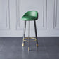 Modern Simple 28-inch Barstool Metal 3 Legs Bar Stool for Indoor, 1 Piece Green Clearhalo 'Bar Furniture' 'Bar Stools' 'bar_stools' 'furn' 'furn_bar_stools' 'furniture_bar_stools' 'Kitchen & Dining Furniture' 'kitchen&dining_furn' 'kitchen' 'kitchen_furn' Furniture' 4321536