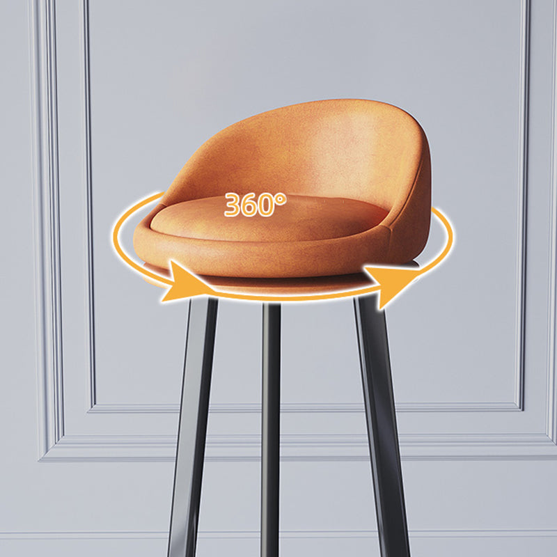 Modern Simple 28-inch Barstool Metal 3 Legs Bar Stool for Indoor, 1 Piece Clearhalo 'Bar Furniture' 'Bar Stools' 'bar_stools' 'furn' 'furn_bar_stools' 'furniture_bar_stools' 'Kitchen & Dining Furniture' 'kitchen&dining_furn' 'kitchen' 'kitchen_furn' Furniture' 4321538