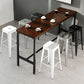 Industrial Style Armless Barstool Iron Frame Counter Stools for Coffee Shop Clearhalo 'Bar Furniture' 'Bar Stools' 'bar_stools' 'furn' 'furn_bar_stools' 'furniture_bar_stools' 'Kitchen & Dining Furniture' 'kitchen&dining_furn' 'kitchen' 'kitchen_furn' Furniture' 4321545