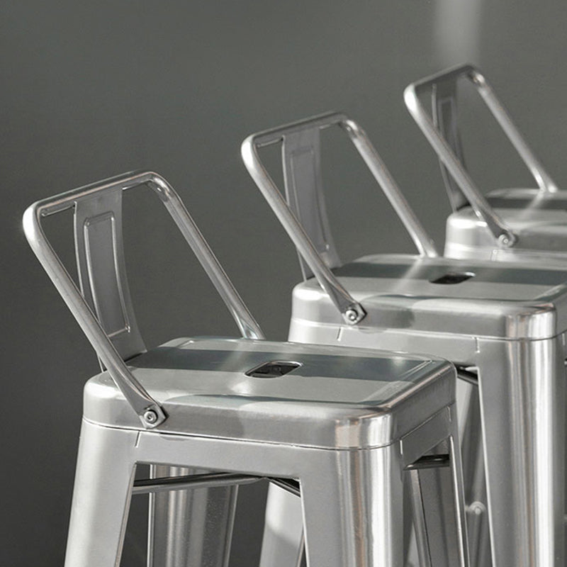 Industrial Style Armless Barstool Iron Frame Counter Stools for Coffee Shop Clearhalo 'Bar Furniture' 'Bar Stools' 'bar_stools' 'furn' 'furn_bar_stools' 'furniture_bar_stools' 'Kitchen & Dining Furniture' 'kitchen&dining_furn' 'kitchen' 'kitchen_furn' Furniture' 4321552