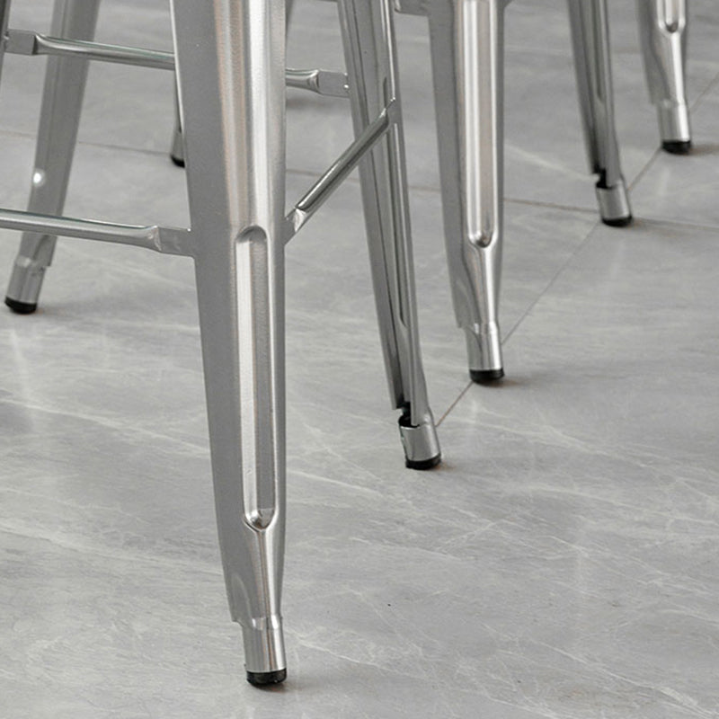 Industrial Style Armless Barstool Iron Frame Counter Stools for Coffee Shop Clearhalo 'Bar Furniture' 'Bar Stools' 'bar_stools' 'furn' 'furn_bar_stools' 'furniture_bar_stools' 'Kitchen & Dining Furniture' 'kitchen&dining_furn' 'kitchen' 'kitchen_furn' Furniture' 4321556