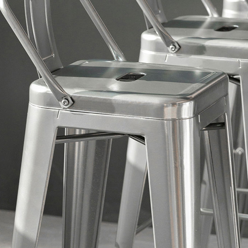 Industrial Style Armless Barstool Iron Frame Counter Stools for Coffee Shop Clearhalo 'Bar Furniture' 'Bar Stools' 'bar_stools' 'furn' 'furn_bar_stools' 'furniture_bar_stools' 'Kitchen & Dining Furniture' 'kitchen&dining_furn' 'kitchen' 'kitchen_furn' Furniture' 4321557