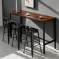 Industrial Style Armless Barstool Iron Frame Counter Stools for Coffee Shop Clearhalo 'Bar Furniture' 'Bar Stools' 'bar_stools' 'furn' 'furn_bar_stools' 'furniture_bar_stools' 'Kitchen & Dining Furniture' 'kitchen&dining_furn' 'kitchen' 'kitchen_furn' Furniture' 4321569