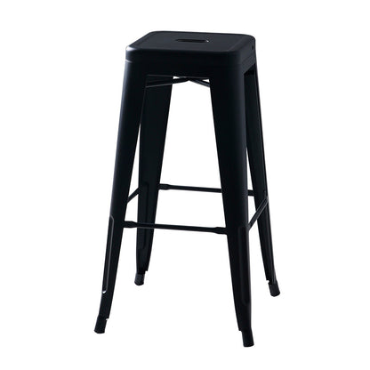 Industrial Style Armless Barstool Iron Frame Counter Stools for Coffee Shop Black Backless 1 Piece Clearhalo 'Bar Furniture' 'Bar Stools' 'bar_stools' 'furn' 'furn_bar_stools' 'furniture_bar_stools' 'Kitchen & Dining Furniture' 'kitchen&dining_furn' 'kitchen' 'kitchen_furn' Furniture' 4321571