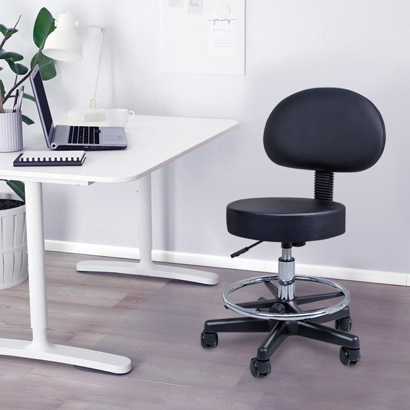 1 Pcs Scandinavian Adjustable Height Counter Stools Metal Black Bar Stools with Footrest Clearhalo 'Bar Furniture' 'Bar Stools' 'bar_stools' 'furn' 'furn_bar_stools' 'furniture_bar_stools' 'Kitchen & Dining Furniture' 'kitchen&dining_furn' 'kitchen' 'kitchen_furn' Furniture' 4321636