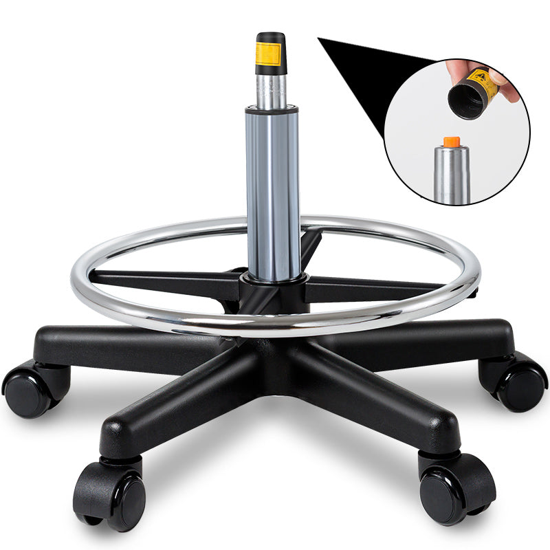 1 Pcs Scandinavian Adjustable Height Counter Stools Metal Black Bar Stools with Footrest Clearhalo 'Bar Furniture' 'Bar Stools' 'bar_stools' 'furn' 'furn_bar_stools' 'furniture_bar_stools' 'Kitchen & Dining Furniture' 'kitchen&dining_furn' 'kitchen' 'kitchen_furn' Furniture' 4321638