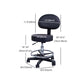 1 Pcs Scandinavian Adjustable Height Counter Stools Metal Black Bar Stools with Footrest Clearhalo 'Bar Furniture' 'Bar Stools' 'bar_stools' 'furn' 'furn_bar_stools' 'furniture_bar_stools' 'Kitchen & Dining Furniture' 'kitchen&dining_furn' 'kitchen' 'kitchen_furn' Furniture' 4321645