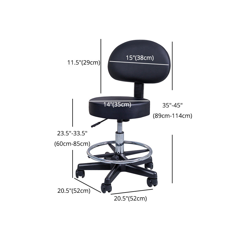 1 Pcs Scandinavian Adjustable Height Counter Stools Metal Black Bar Stools with Footrest Clearhalo 'Bar Furniture' 'Bar Stools' 'bar_stools' 'furn' 'furn_bar_stools' 'furniture_bar_stools' 'Kitchen & Dining Furniture' 'kitchen&dining_furn' 'kitchen' 'kitchen_furn' Furniture' 4321647