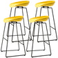 Scandinavian Style Bar-stool with Bucket Seat Counter Chair for Kitchen Bar Yellow 4 Piece Set Bar Stool(30"H) Clearhalo 'Bar Furniture' 'Bar Stools' 'bar_stools' 'furn' 'furn_bar_stools' 'furniture_bar_stools' 'Kitchen & Dining Furniture' 'kitchen&dining_furn' 'kitchen' 'kitchen_furn' Furniture' 4321655