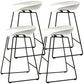 Scandinavian Style Bar-stool with Bucket Seat Counter Chair for Kitchen Bar White 4 Piece Set Counter Stool(26"H) Clearhalo 'Bar Furniture' 'Bar Stools' 'bar_stools' 'furn' 'furn_bar_stools' 'furniture_bar_stools' 'Kitchen & Dining Furniture' 'kitchen&dining_furn' 'kitchen' 'kitchen_furn' Furniture' 4321665