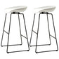 Scandinavian Style Bar-stool with Bucket Seat Counter Chair for Kitchen Bar White 2 Piece Set Bar Stool(30"H) Clearhalo 'Bar Furniture' 'Bar Stools' 'bar_stools' 'furn' 'furn_bar_stools' 'furniture_bar_stools' 'Kitchen & Dining Furniture' 'kitchen&dining_furn' 'kitchen' 'kitchen_furn' Furniture' 4321673