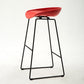 Scandinavian Style Bar-stool with Bucket Seat Counter Chair for Kitchen Bar Red 1 Piece Bar Stool(30"H) Clearhalo 'Bar Furniture' 'Bar Stools' 'bar_stools' 'furn' 'furn_bar_stools' 'furniture_bar_stools' 'Kitchen & Dining Furniture' 'kitchen&dining_furn' 'kitchen' 'kitchen_furn' Furniture' 4321690