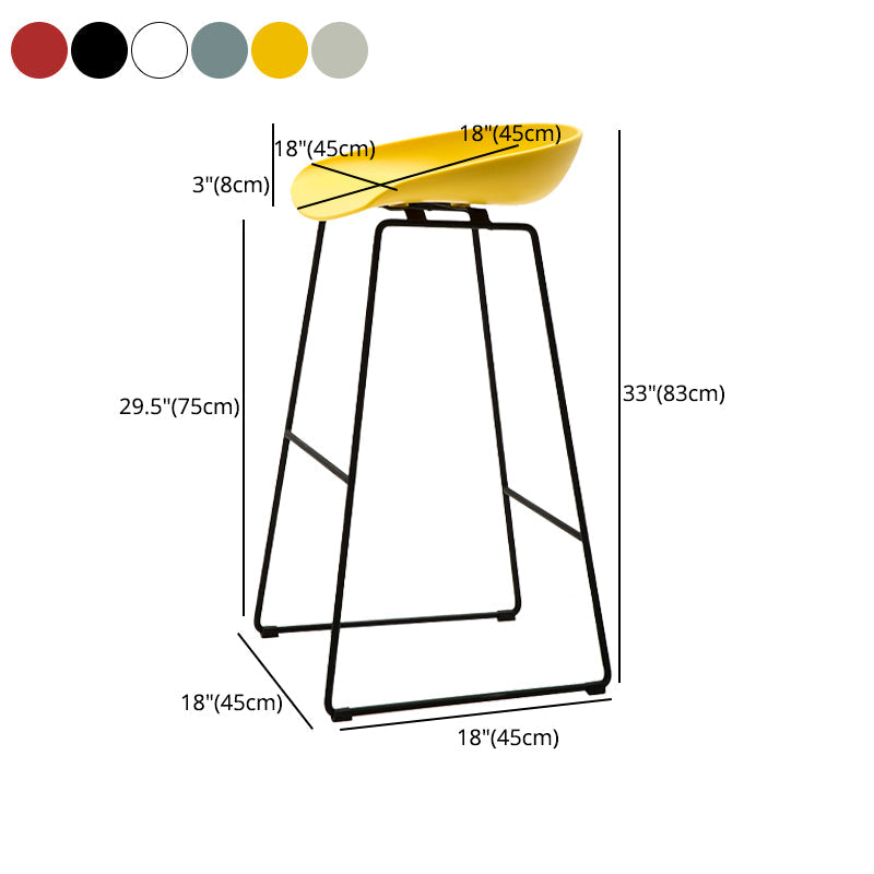 Scandinavian Style Bar-stool with Bucket Seat Counter Chair for Kitchen Bar Clearhalo 'Bar Furniture' 'Bar Stools' 'bar_stools' 'furn' 'furn_bar_stools' 'furniture_bar_stools' 'Kitchen & Dining Furniture' 'kitchen&dining_furn' 'kitchen' 'kitchen_furn' Furniture' 4321693