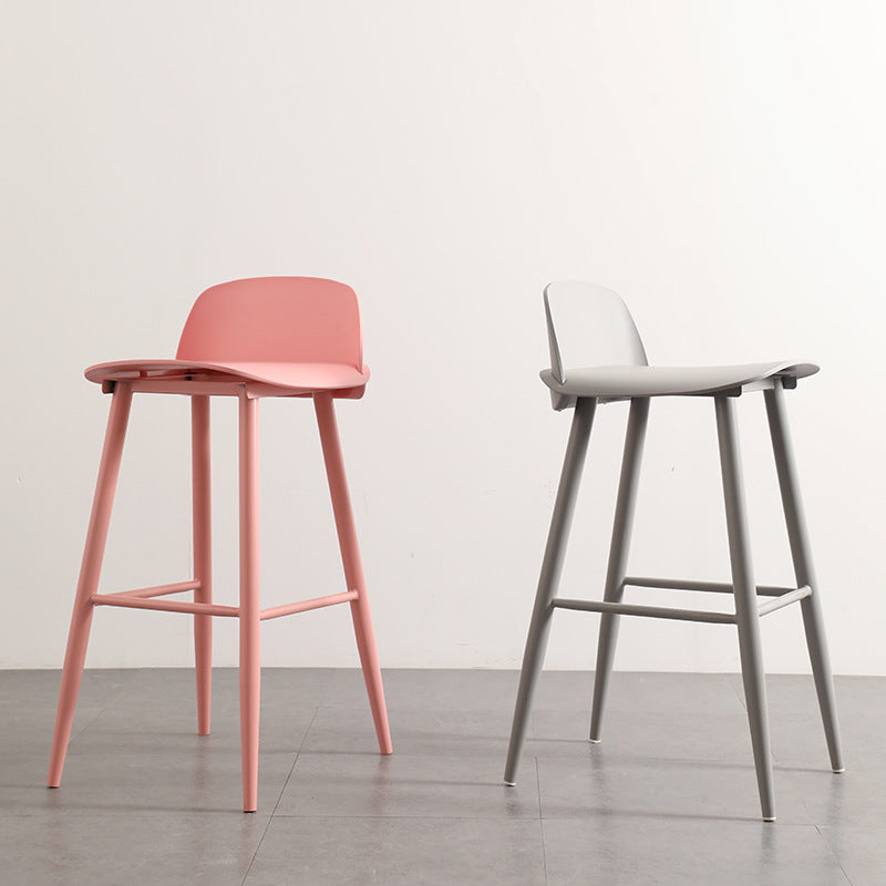 Scandinavian Style Bar-stool with Pp Seat Counter Stool for Kitchen Bar(Set of 2) Clearhalo 'Bar Furniture' 'Bar Stools' 'bar_stools' 'furn' 'furn_bar_stools' 'furniture_bar_stools' 'Kitchen & Dining Furniture' 'kitchen&dining_furn' 'kitchen' 'kitchen_furn' Furniture' 4321694