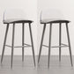 Scandinavian Style Bar-stool with Pp Seat Counter Stool for Kitchen Bar(Set of 2) Gray-Clear 2 Piece Set Clearhalo 'Bar Furniture' 'Bar Stools' 'bar_stools' 'furn' 'furn_bar_stools' 'furniture_bar_stools' 'Kitchen & Dining Furniture' 'kitchen&dining_furn' 'kitchen' 'kitchen_furn' Furniture' 4321696