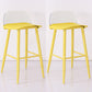 Scandinavian Style Bar-stool with Pp Seat Counter Stool for Kitchen Bar(Set of 2) Beige-Clear 2 Piece Set Clearhalo 'Bar Furniture' 'Bar Stools' 'bar_stools' 'furn' 'furn_bar_stools' 'furniture_bar_stools' 'Kitchen & Dining Furniture' 'kitchen&dining_furn' 'kitchen' 'kitchen_furn' Furniture' 4321707