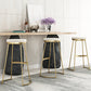 Scandinavian Style Bar-stool Round Leather Seat Counter Chair for Kitchen Bar Clearhalo 'Bar Furniture' 'Bar Stools' 'bar_stools' 'furn' 'furn_bar_stools' 'furniture_bar_stools' 'Kitchen & Dining Furniture' 'kitchen&dining_furn' 'kitchen' 'kitchen_furn' Furniture' 4321717