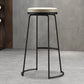 Scandinavian Style Bar-stool Round Leather Seat Counter Chair for Kitchen Bar Black 1 Piece Clearhalo 'Bar Furniture' 'Bar Stools' 'bar_stools' 'furn' 'furn_bar_stools' 'furniture_bar_stools' 'Kitchen & Dining Furniture' 'kitchen&dining_furn' 'kitchen' 'kitchen_furn' Furniture' 4321719