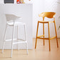 Scandinavian Style PP Bar-stool Square Seat Counter Chair for Kitchen Bar Clearhalo 'Bar Furniture' 'Bar Stools' 'bar_stools' 'furn' 'furn_bar_stools' 'furniture_bar_stools' 'Kitchen & Dining Furniture' 'kitchen&dining_furn' 'kitchen' 'kitchen_furn' Furniture' 4321734
