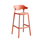 Scandinavian Style PP Bar-stool Square Seat Counter Chair for Kitchen Bar Red 1 Piece Bar Stool(30"H) Clearhalo 'Bar Furniture' 'Bar Stools' 'bar_stools' 'furn' 'furn_bar_stools' 'furniture_bar_stools' 'Kitchen & Dining Furniture' 'kitchen&dining_furn' 'kitchen' 'kitchen_furn' Furniture' 4321742