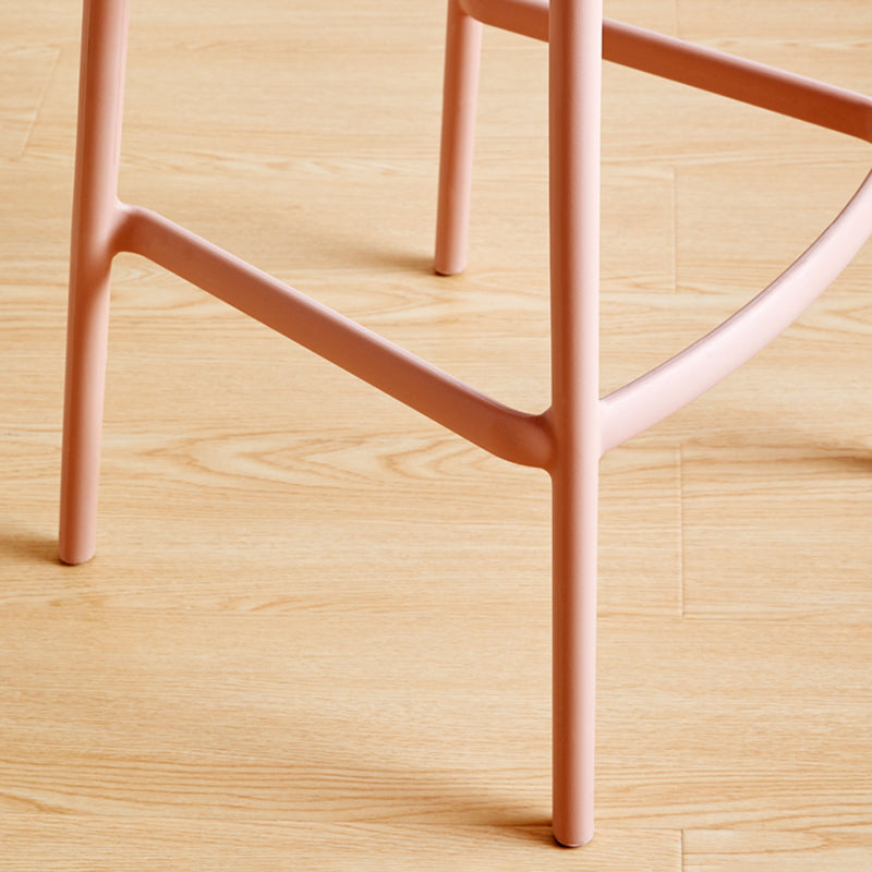 Scandinavian Style PP Bar-stool Square Seat Counter Chair for Kitchen Bar Clearhalo 'Bar Furniture' 'Bar Stools' 'bar_stools' 'furn' 'furn_bar_stools' 'furniture_bar_stools' 'Kitchen & Dining Furniture' 'kitchen&dining_furn' 'kitchen' 'kitchen_furn' Furniture' 4321749