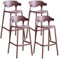 Scandinavian Style PP Bar-stool Square Seat Counter Chair for Kitchen Bar Coffee 4 Piece Set Bar Stool(30"H) Clearhalo 'Bar Furniture' 'Bar Stools' 'bar_stools' 'furn' 'furn_bar_stools' 'furniture_bar_stools' 'Kitchen & Dining Furniture' 'kitchen&dining_furn' 'kitchen' 'kitchen_furn' Furniture' 4321758