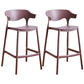Scandinavian Style PP Bar-stool Square Seat Counter Chair for Kitchen Bar Coffee 2 Piece Set Counter Stool(26"H) Clearhalo 'Bar Furniture' 'Bar Stools' 'bar_stools' 'furn' 'furn_bar_stools' 'furniture_bar_stools' 'Kitchen & Dining Furniture' 'kitchen&dining_furn' 'kitchen' 'kitchen_furn' Furniture' 4321763