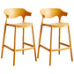 Scandinavian Style PP Bar-stool Square Seat Counter Chair for Kitchen Bar Ginger 2 Piece Set Counter Stool(26"H) Clearhalo 'Bar Furniture' 'Bar Stools' 'bar_stools' 'furn' 'furn_bar_stools' 'furniture_bar_stools' 'Kitchen & Dining Furniture' 'kitchen&dining_furn' 'kitchen' 'kitchen_furn' Furniture' 4321772