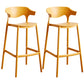 Scandinavian Style PP Bar-stool Square Seat Counter Chair for Kitchen Bar Ginger 2 Piece Set Bar Stool(30"H) Clearhalo 'Bar Furniture' 'Bar Stools' 'bar_stools' 'furn' 'furn_bar_stools' 'furniture_bar_stools' 'Kitchen & Dining Furniture' 'kitchen&dining_furn' 'kitchen' 'kitchen_furn' Furniture' 4321775