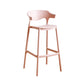 Scandinavian Style PP Bar-stool Square Seat Counter Chair for Kitchen Bar Pink 1 Piece Bar Stool(30"H) Clearhalo 'Bar Furniture' 'Bar Stools' 'bar_stools' 'furn' 'furn_bar_stools' 'furniture_bar_stools' 'Kitchen & Dining Furniture' 'kitchen&dining_furn' 'kitchen' 'kitchen_furn' Furniture' 4321780