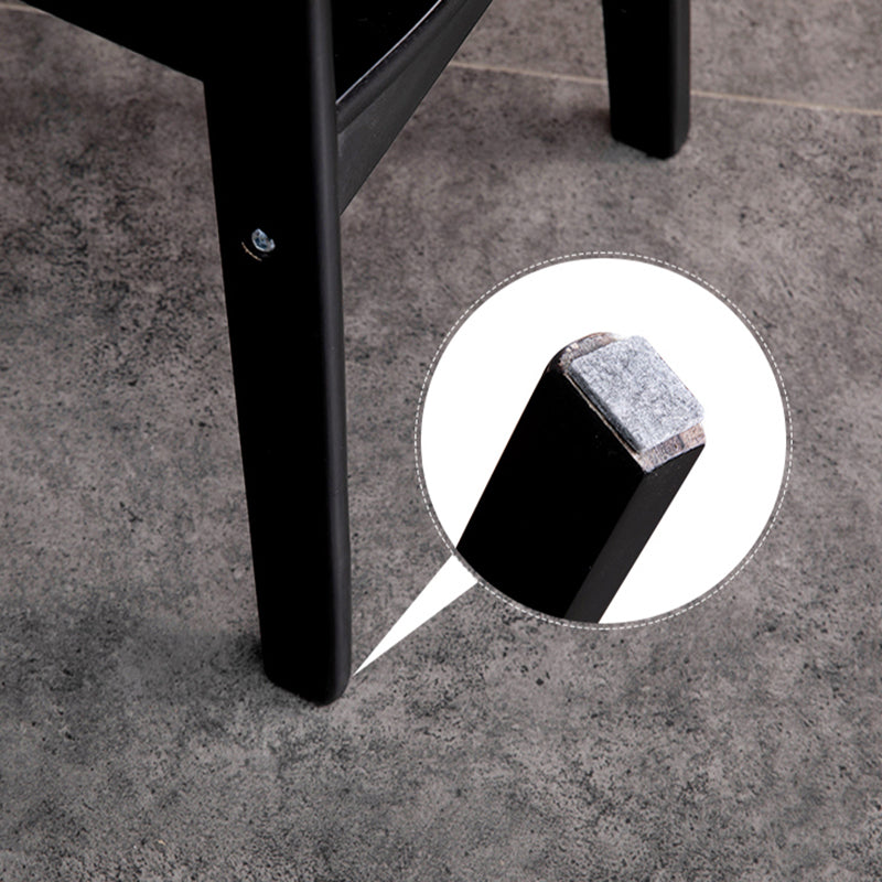 Scandinavian Style Bar-stool Square Leather Seat Counter Chair for Kitchen Bar Clearhalo 'Bar Furniture' 'Bar Stools' 'bar_stools' 'furn' 'furn_bar_stools' 'furniture_bar_stools' 'Kitchen & Dining Furniture' 'kitchen&dining_furn' 'kitchen' 'kitchen_furn' Furniture' 4321817