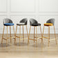Scandinavian Style Bar-stool Round Leather Seat Counter Stool for Kitchen Clearhalo 'Bar Furniture' 'Bar Stools' 'bar_stools' 'furn' 'furn_bar_stools' 'furniture_bar_stools' 'Kitchen & Dining Furniture' 'kitchen&dining_furn' 'kitchen' 'kitchen_furn' Furniture' 4321862