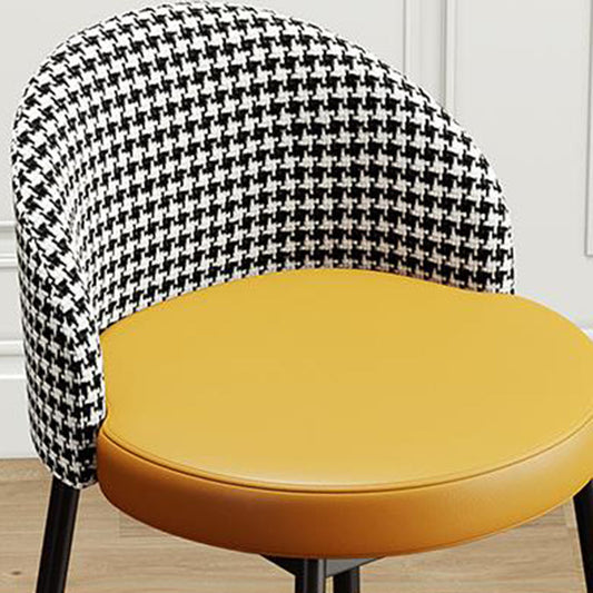 Scandinavian Style Bar-stool Round Leather Seat Counter Stool for Kitchen Clearhalo 'Bar Furniture' 'Bar Stools' 'bar_stools' 'furn' 'furn_bar_stools' 'furniture_bar_stools' 'Kitchen & Dining Furniture' 'kitchen&dining_furn' 'kitchen' 'kitchen_furn' Furniture' 4321864