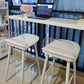 Scandinavian Style Bar-stool with Square Seat Counter Chair for Kitchen(Bar Set of 2) Clearhalo 'Bar Furniture' 'Bar Stools' 'bar_stools' 'furn' 'furn_bar_stools' 'furniture_bar_stools' 'Kitchen & Dining Furniture' 'kitchen&dining_furn' 'kitchen' 'kitchen_furn' Furniture' 4321900