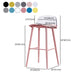 Scandinavian Style Bar-stool with Square Seat Counter Chair for Kitchen(Bar Set of 2) Clearhalo 'Bar Furniture' 'Bar Stools' 'bar_stools' 'furn' 'furn_bar_stools' 'furniture_bar_stools' 'Kitchen & Dining Furniture' 'kitchen&dining_furn' 'kitchen' 'kitchen_furn' Furniture' 4321902