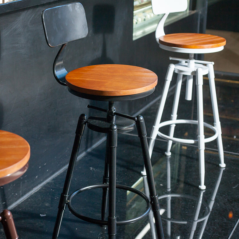 Industrial 4 Legs Barstool Adjustable Height Rotating Bar Stools Clearhalo 'Bar Furniture' 'Bar Stools' 'bar_stools' 'furn' 'furn_bar_stools' 'furniture_bar_stools' 'Kitchen & Dining Furniture' 'kitchen&dining_furn' 'kitchen' 'kitchen_furn' Furniture' 4321906
