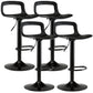 Nordic PP Plastic Seats Barstool Rotating Lifting Bar Stool for Kitchen Black 4 Piece Set Clearhalo 'Bar Furniture' 'Bar Stools' 'bar_stools' 'furn' 'furn_bar_stools' 'furniture_bar_stools' 'Kitchen & Dining Furniture' 'kitchen&dining_furn' 'kitchen' 'kitchen_furn' Furniture' 4321925