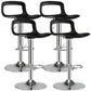 Nordic PP Plastic Seats Barstool Rotating Lifting Bar Stool for Kitchen Black-Silver 4 Piece Set Clearhalo 'Bar Furniture' 'Bar Stools' 'bar_stools' 'furn' 'furn_bar_stools' 'furniture_bar_stools' 'Kitchen & Dining Furniture' 'kitchen&dining_furn' 'kitchen' 'kitchen_furn' Furniture' 4321931