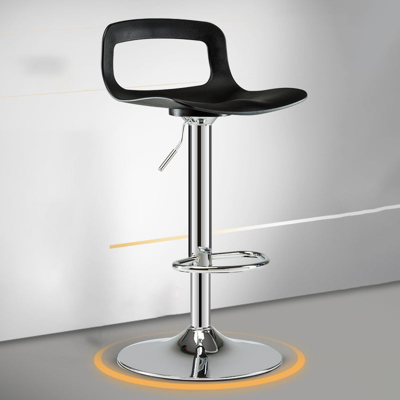 Nordic PP Plastic Seats Barstool Rotating Lifting Bar Stool for Kitchen Black-Silver 1 Piece Clearhalo 'Bar Furniture' 'Bar Stools' 'bar_stools' 'furn' 'furn_bar_stools' 'furniture_bar_stools' 'Kitchen & Dining Furniture' 'kitchen&dining_furn' 'kitchen' 'kitchen_furn' Furniture' 4321932