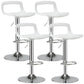 Nordic PP Plastic Seats Barstool Rotating Lifting Bar Stool for Kitchen White-Silver 4 Piece Set Clearhalo 'Bar Furniture' 'Bar Stools' 'bar_stools' 'furn' 'furn_bar_stools' 'furniture_bar_stools' 'Kitchen & Dining Furniture' 'kitchen&dining_furn' 'kitchen' 'kitchen_furn' Furniture' 4321942