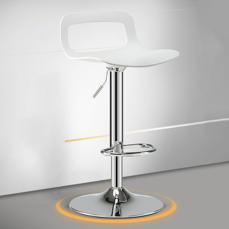 Nordic PP Plastic Seats Barstool Rotating Lifting Bar Stool for Kitchen White-Silver 1 Piece Clearhalo 'Bar Furniture' 'Bar Stools' 'bar_stools' 'furn' 'furn_bar_stools' 'furniture_bar_stools' 'Kitchen & Dining Furniture' 'kitchen&dining_furn' 'kitchen' 'kitchen_furn' Furniture' 4321943