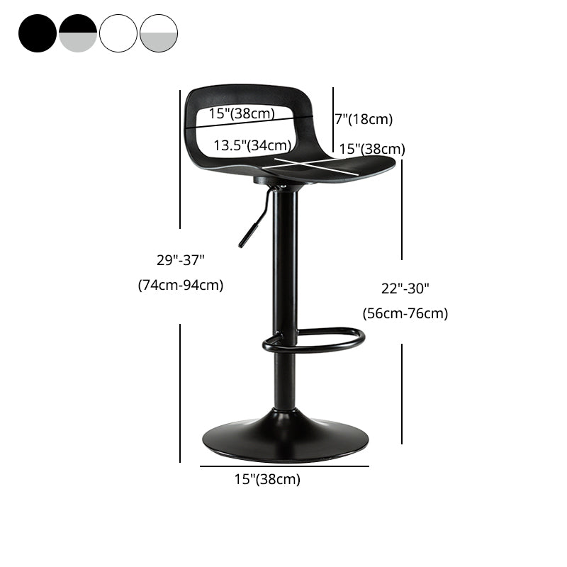 Nordic PP Plastic Seats Barstool Rotating Lifting Bar Stool for Kitchen Clearhalo 'Bar Furniture' 'Bar Stools' 'bar_stools' 'furn' 'furn_bar_stools' 'furniture_bar_stools' 'Kitchen & Dining Furniture' 'kitchen&dining_furn' 'kitchen' 'kitchen_furn' Furniture' 4321945