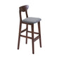 Scandinavian Counter Height Stools Living Room Barstools with Solid Wood Grey Brown 1 Piece Clearhalo 'Bar Furniture' 'Bar Stools' 'bar_stools' 'furn' 'furn_bar_stools' 'furniture_bar_stools' 'Kitchen & Dining Furniture' 'kitchen&dining_furn' 'kitchen' 'kitchen_furn' Furniture' 4321952
