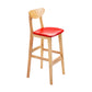 Scandinavian Counter Height Stools Living Room Barstools with Solid Wood Red Natural 1 Piece Clearhalo 'Bar Furniture' 'Bar Stools' 'bar_stools' 'furn' 'furn_bar_stools' 'furniture_bar_stools' 'Kitchen & Dining Furniture' 'kitchen&dining_furn' 'kitchen' 'kitchen_furn' Furniture' 4321959