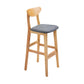 Scandinavian Counter Height Stools Living Room Barstools with Solid Wood Grey Natural 1 Piece Clearhalo 'Bar Furniture' 'Bar Stools' 'bar_stools' 'furn' 'furn_bar_stools' 'furniture_bar_stools' 'Kitchen & Dining Furniture' 'kitchen&dining_furn' 'kitchen' 'kitchen_furn' Furniture' 4321964
