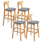 Scandinavian Counter Height Stools Living Room Barstools with Solid Wood Grey Natural 4 Piece Set Clearhalo 'Bar Furniture' 'Bar Stools' 'bar_stools' 'furn' 'furn_bar_stools' 'furniture_bar_stools' 'Kitchen & Dining Furniture' 'kitchen&dining_furn' 'kitchen' 'kitchen_furn' Furniture' 4321988